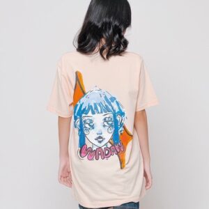 Kaos ulang tahun Ella JKT48 dengan desain eksklusif warna pastel dan ilustrasi ceria